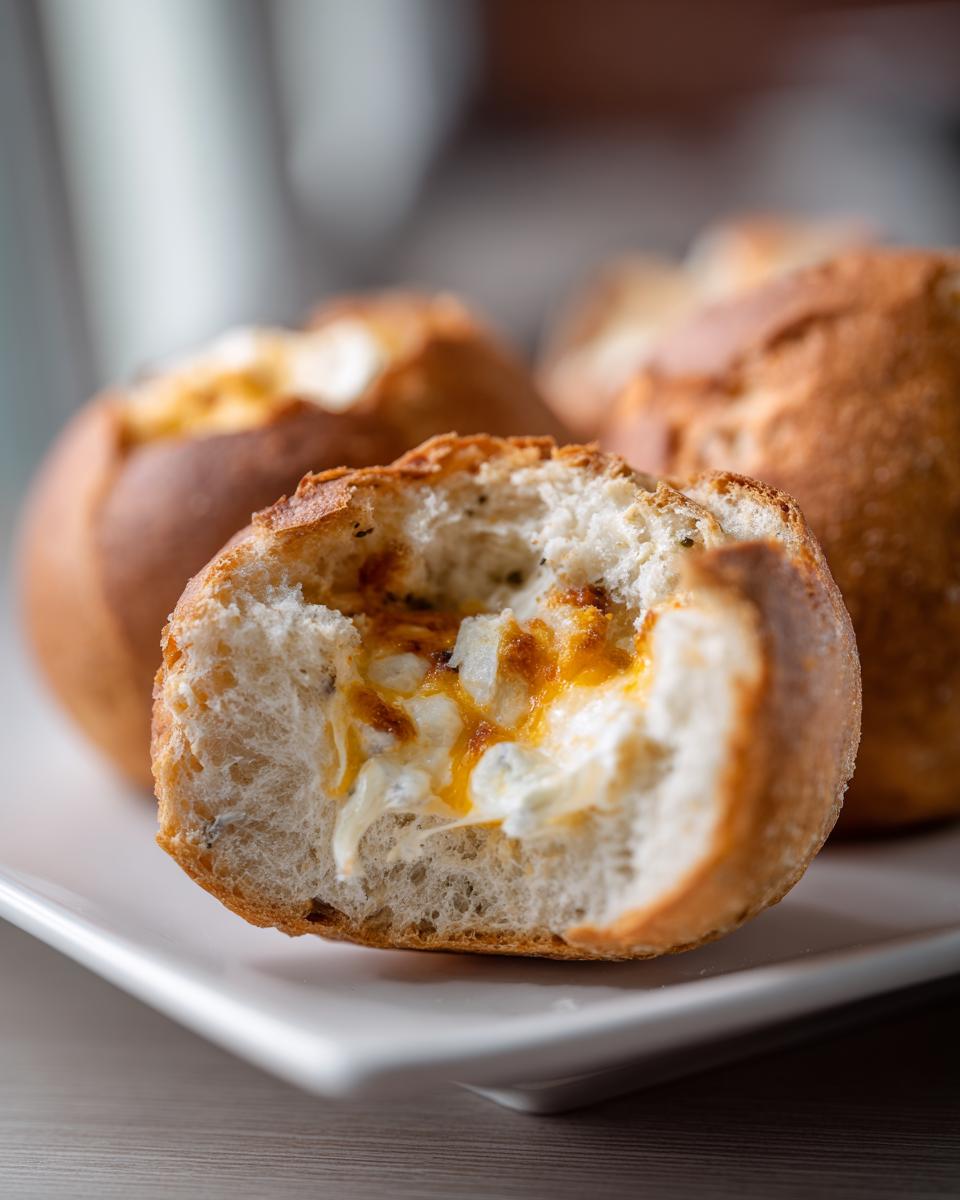 cheese filled bread - detail 1