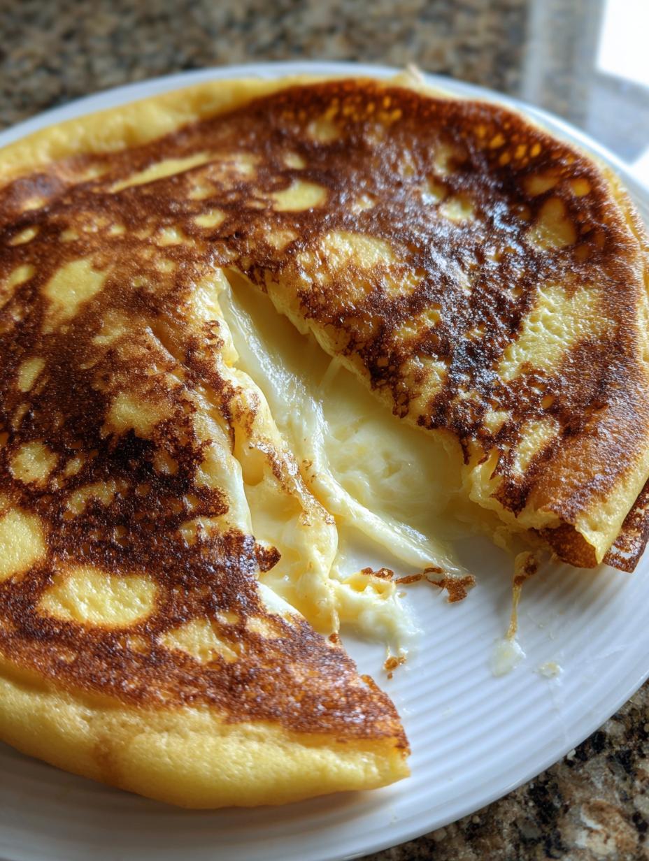 cheese stuffed pancakes - detail 2