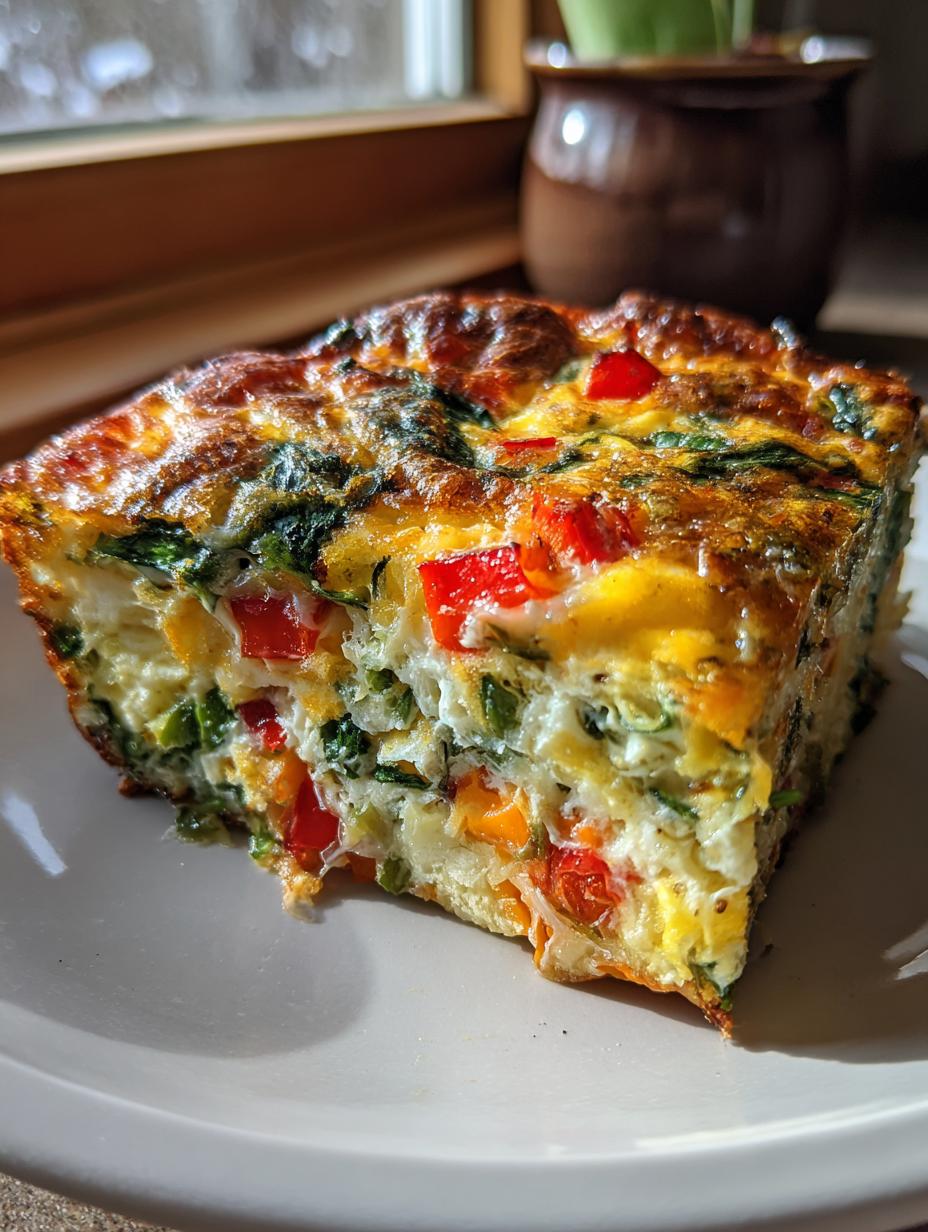 cheesy egg breakfast bake - detail 3