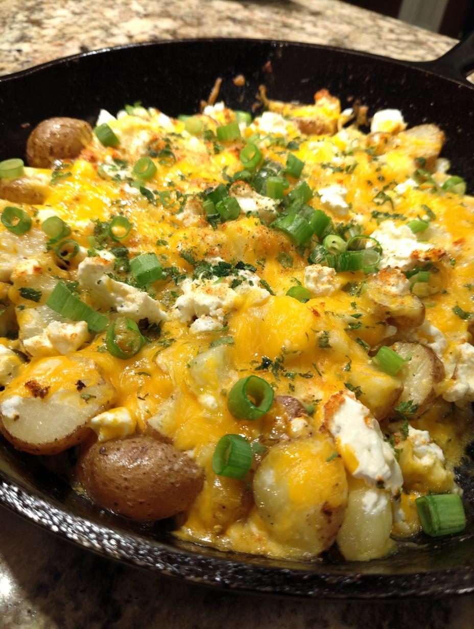 cheesy potato pan dinner - detail 2