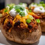 chili stuffed baked potatoes