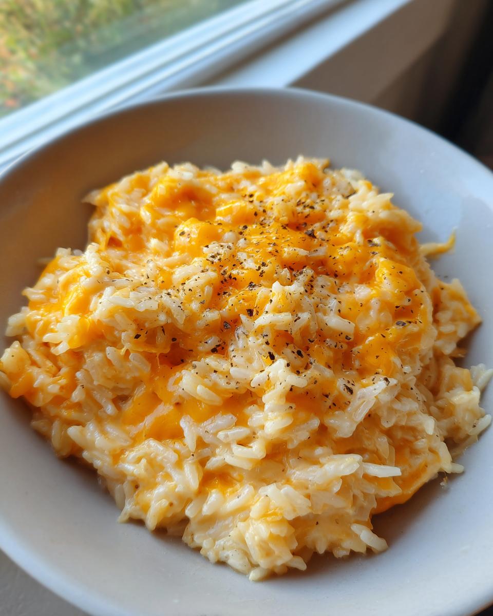 creamy cheese rice bowl - detail 1