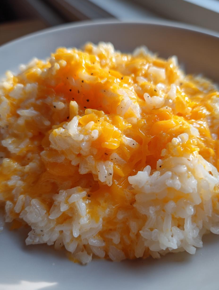 creamy cheese rice bowl - detail 2