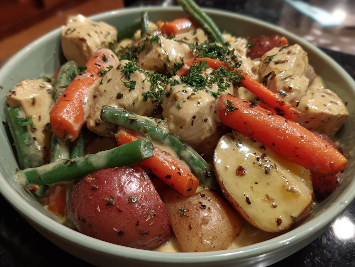 Amazing 1-Pot Creamy Chicken and Veggies