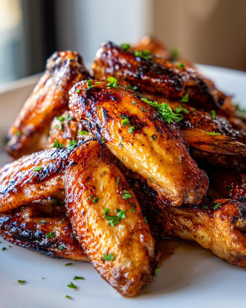 crispy baked chicken wings - detail 1