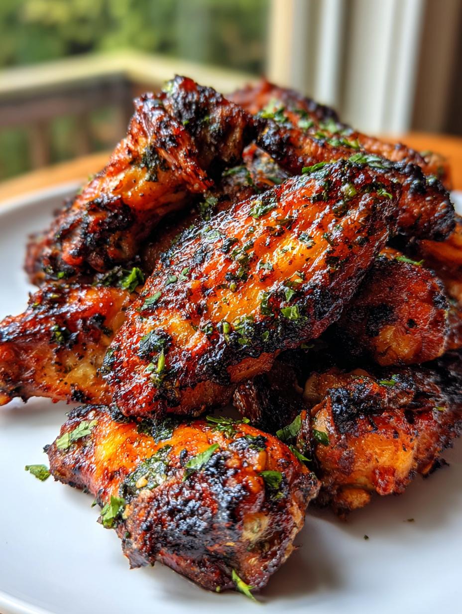 crispy baked chicken wings - detail 2