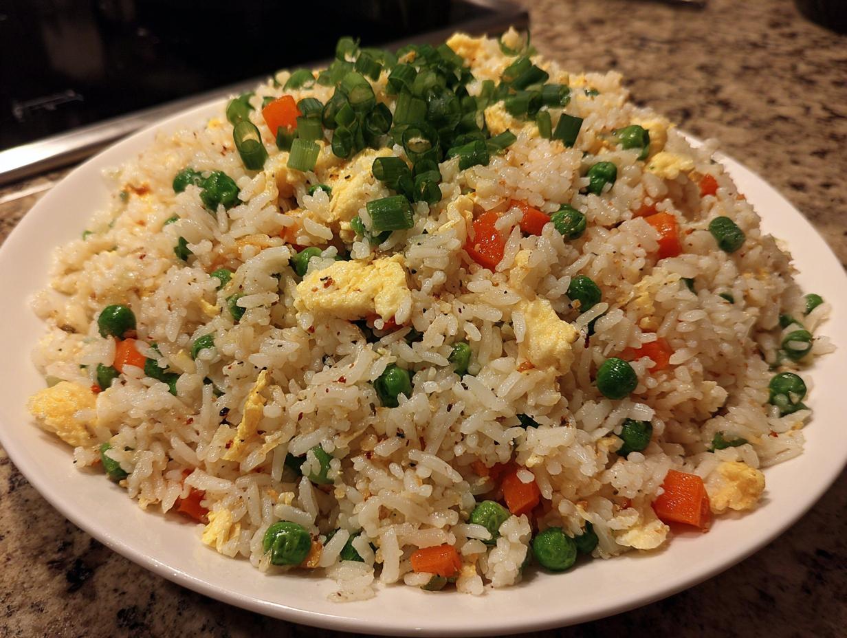 easy egg fried rice: 3 great flops avoided