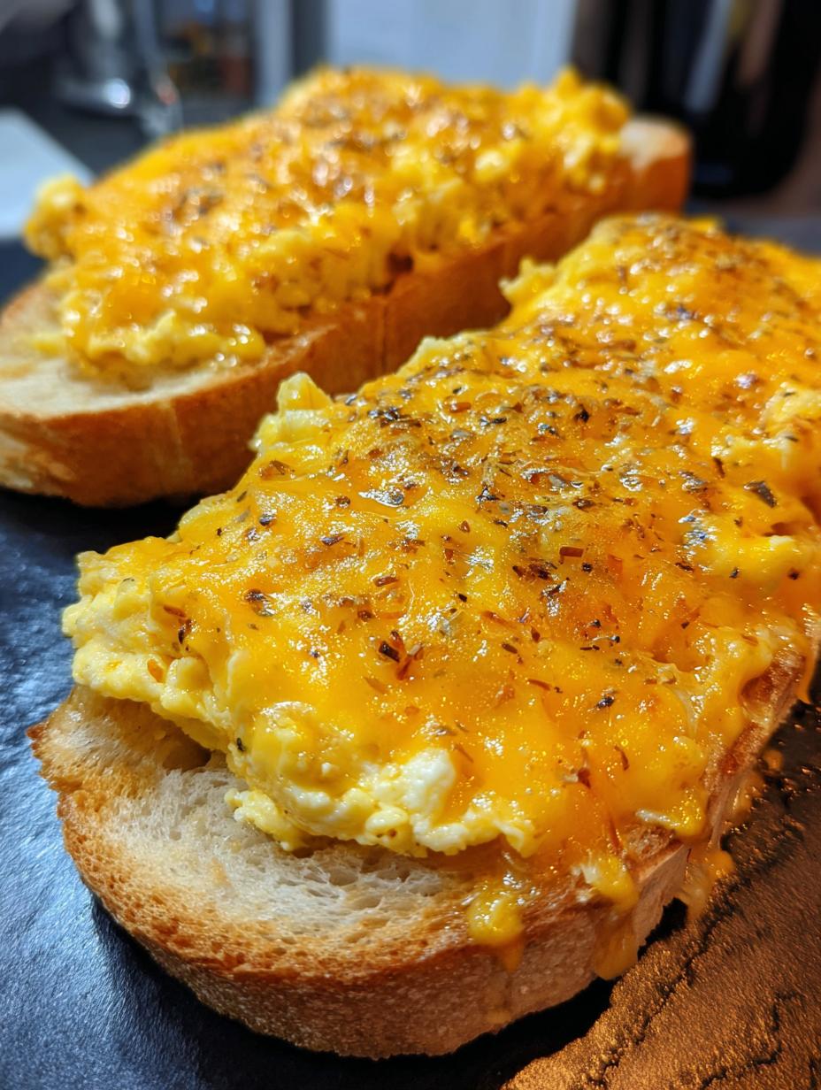 egg and cheese toast - detail 2