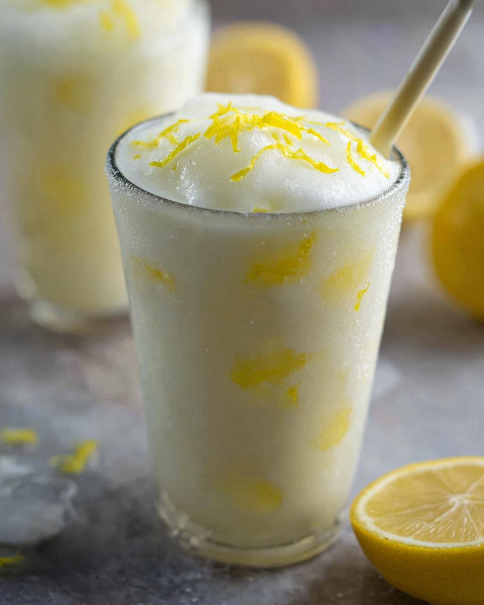 5 Minute Incredible Frosted Lemonade 4 frosted lemonade - detail 1