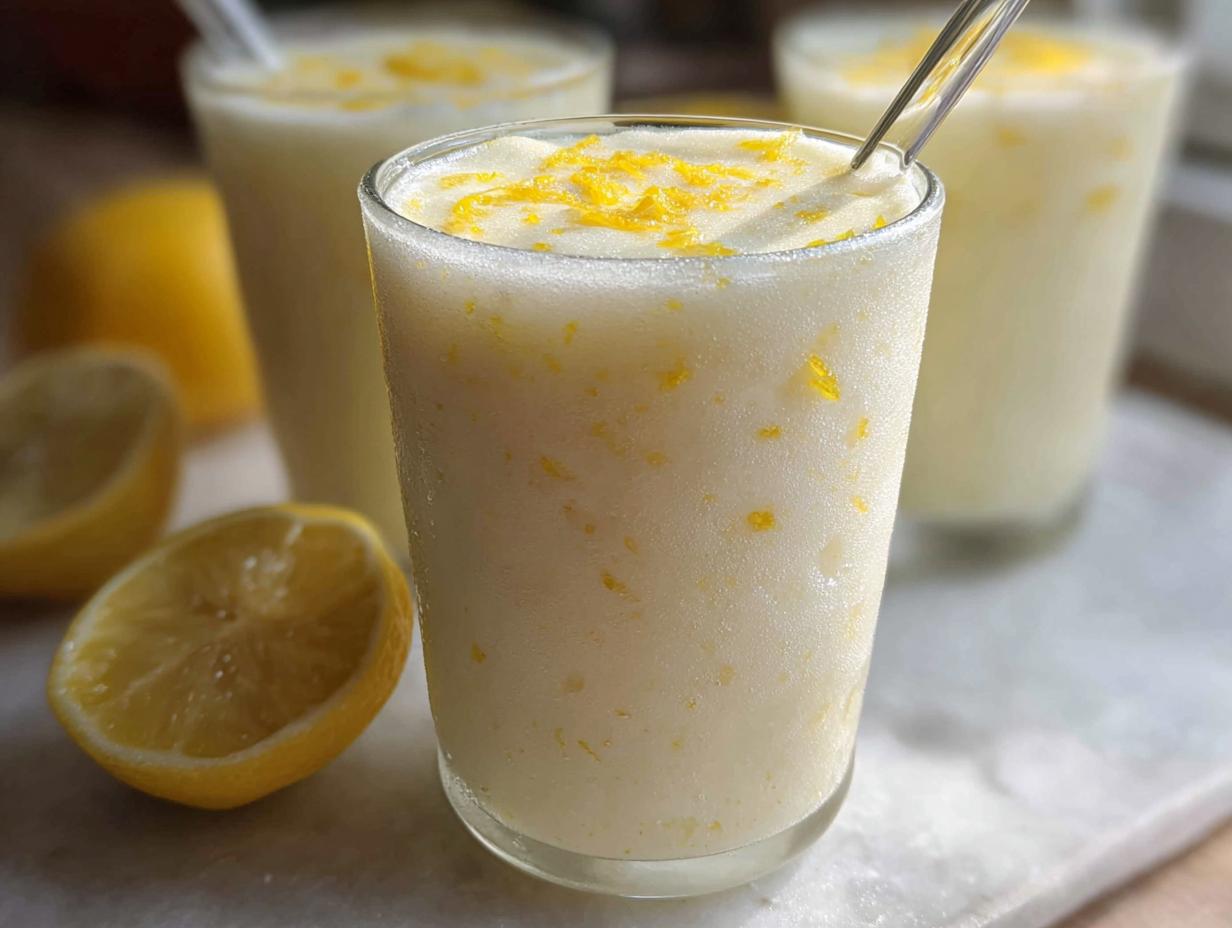 5 Minute Incredible Frosted Lemonade