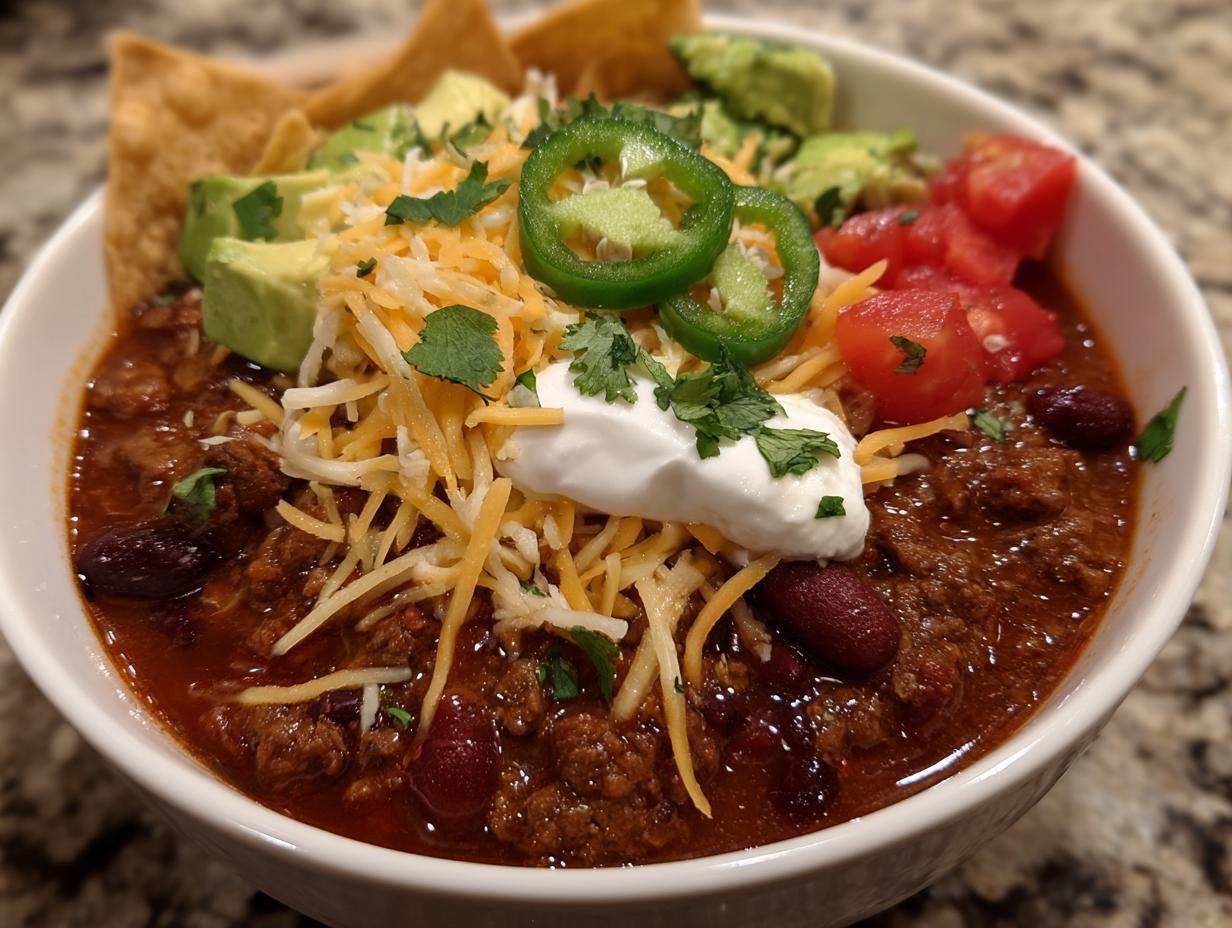 game day chili bar