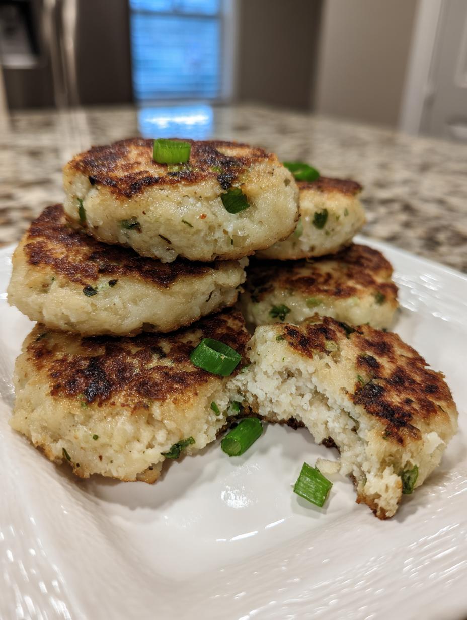 mashed potato patties - detail 2