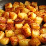 pan-fried potato cubes