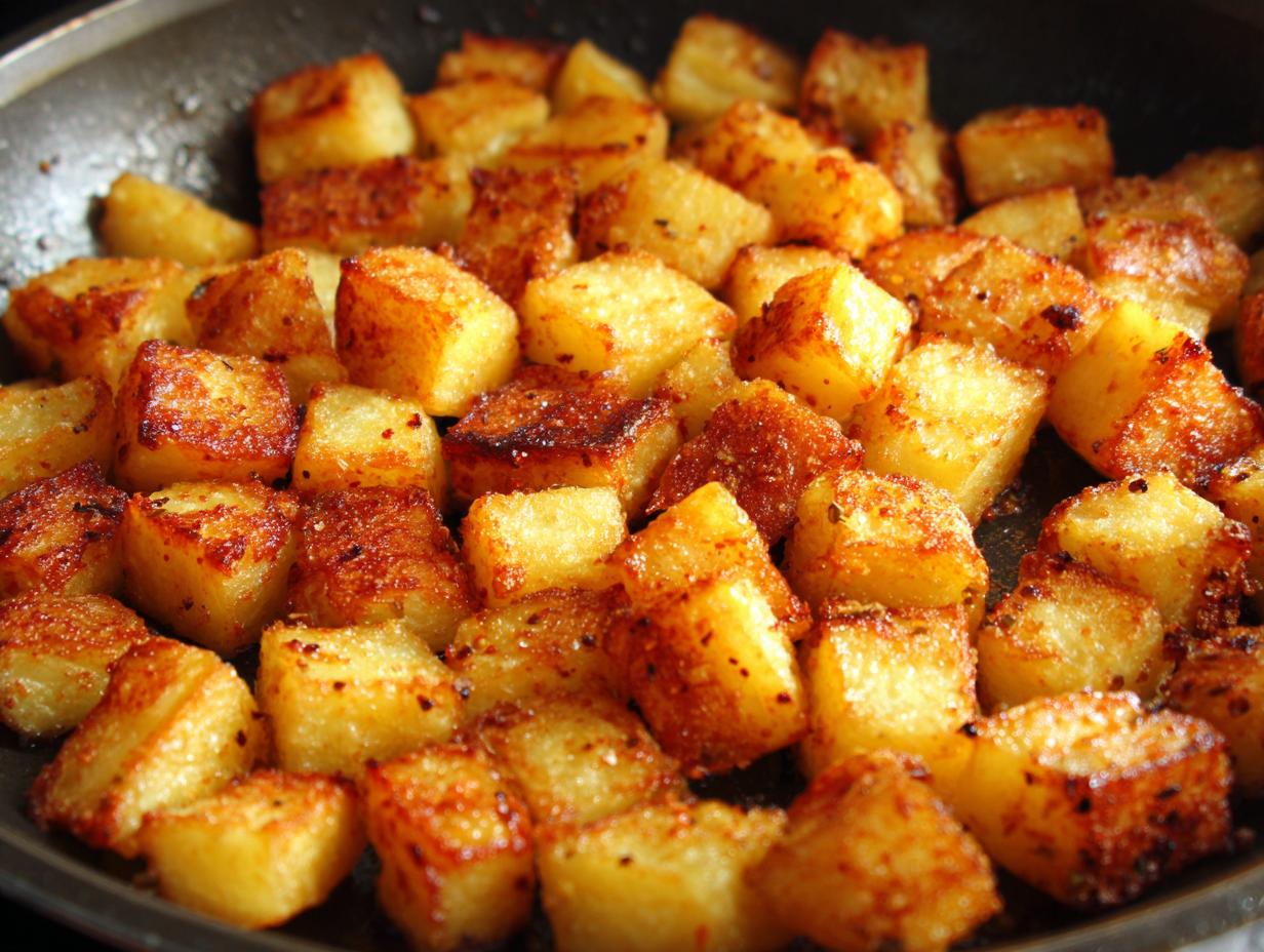Master 1 Great pan-fried potato cubes