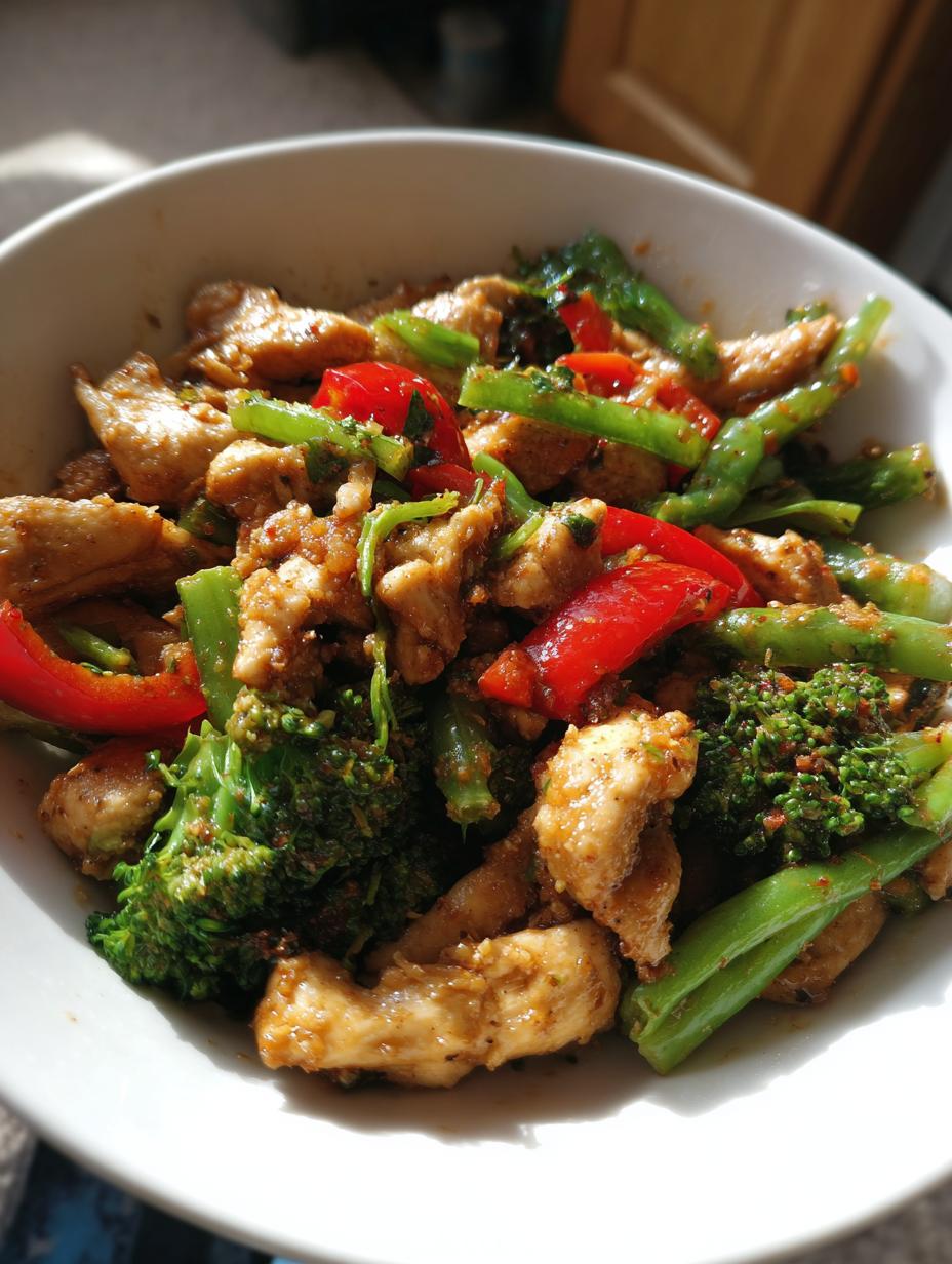 quick chicken stir-fry - detail 2