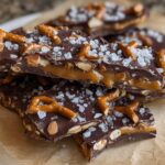 salted caramel pretzel bark