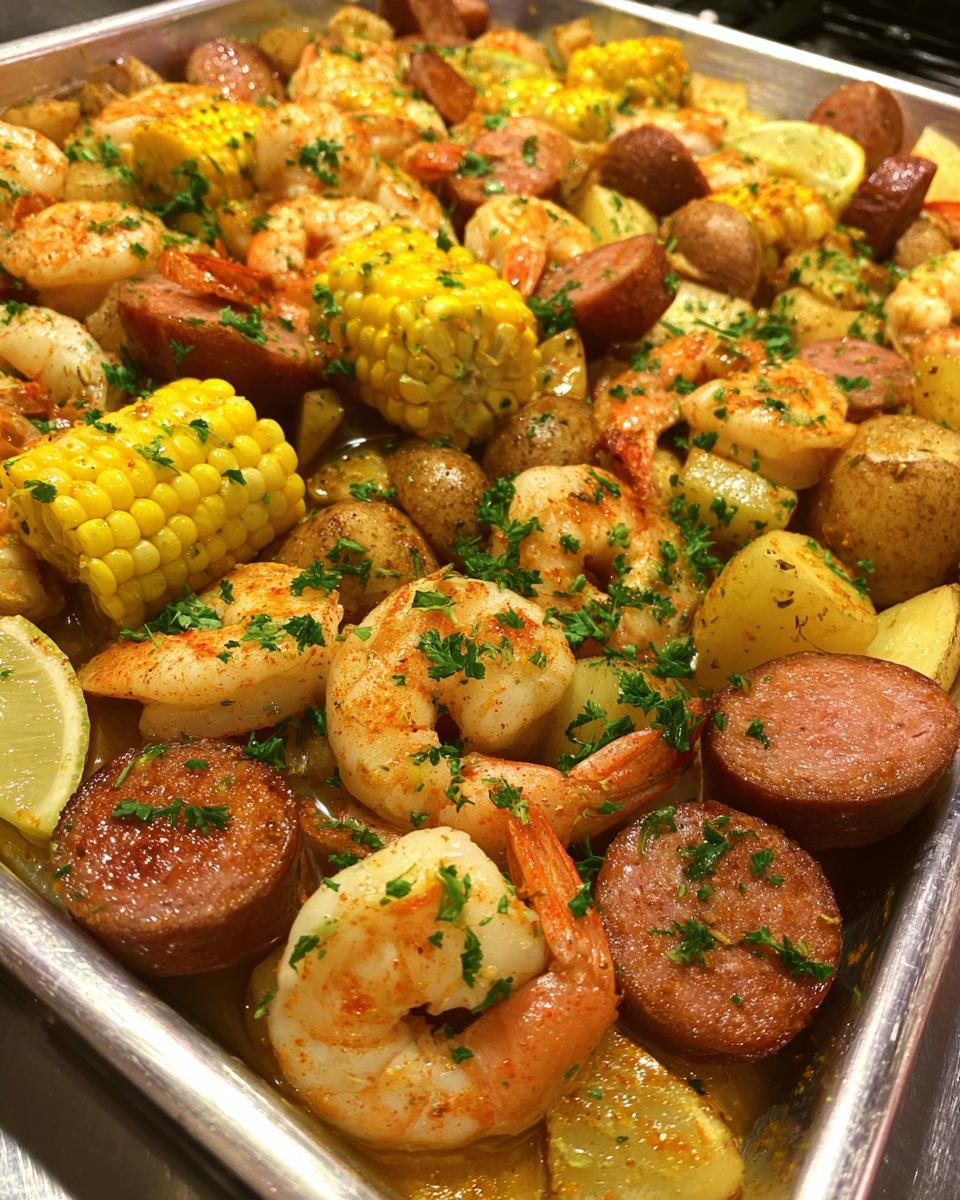 Sheet pan shrimp boil: Marvelous 15 min prep 5 sheet pan shrimp boil - detail 2