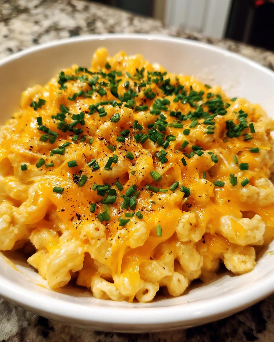slow cooker mac and cheese - detail 2