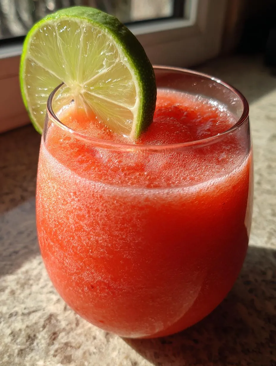 strawberry margarita mocktail - detail 2