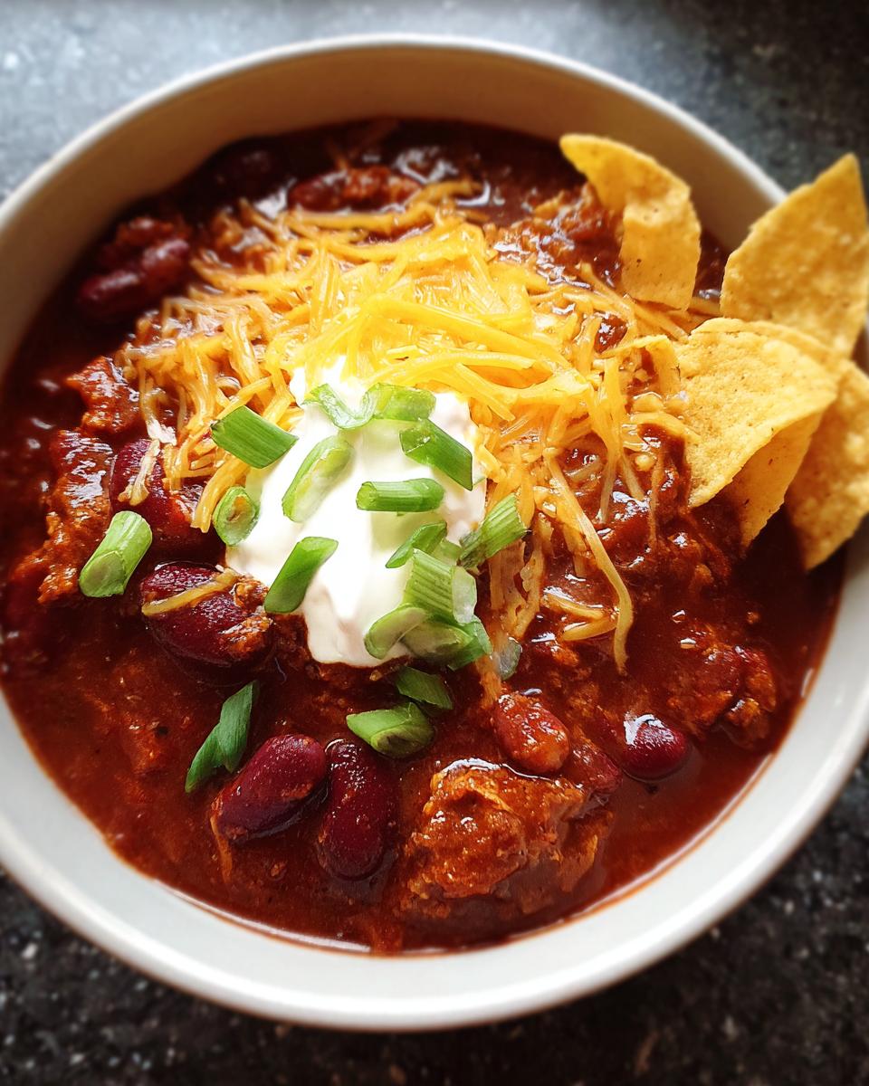 thick hearty chili - detail 1