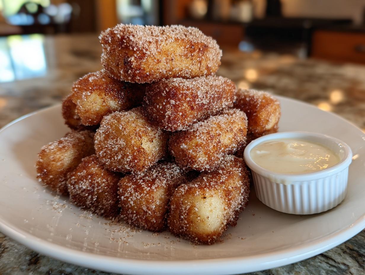 OMG 15 min Air Fryer Apple Fries With Cinnamon Sugar