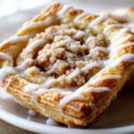 Apple Crumble Danishes With Puff Pastry