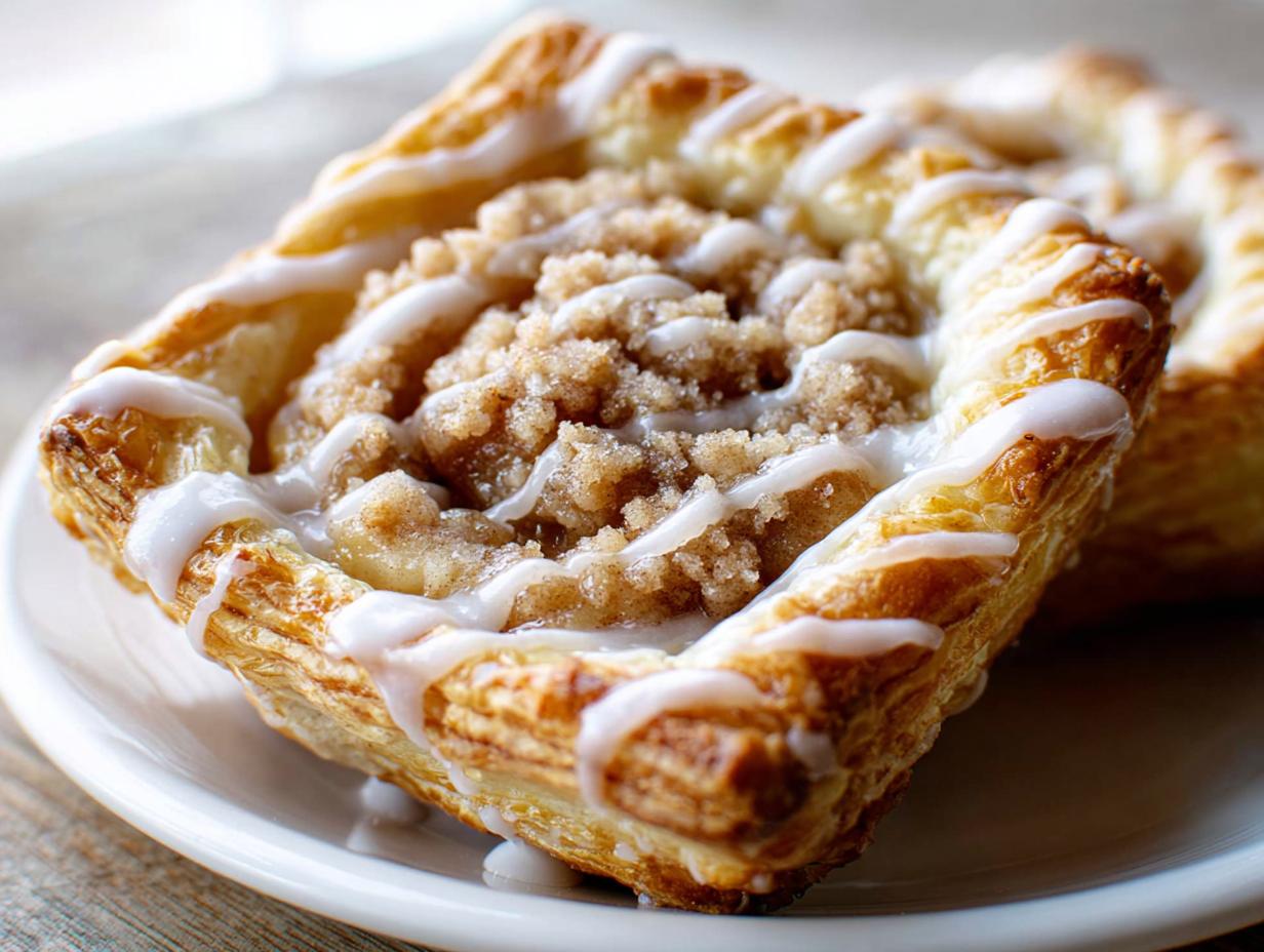 Amazing 12 Apple Crumble Danishes With Puff Pastry