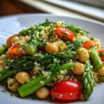 Asparagus Chickpea Quinoa Salad