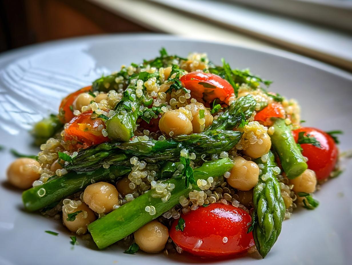 5 Star Asparagus Chickpea Quinoa Salad Secret