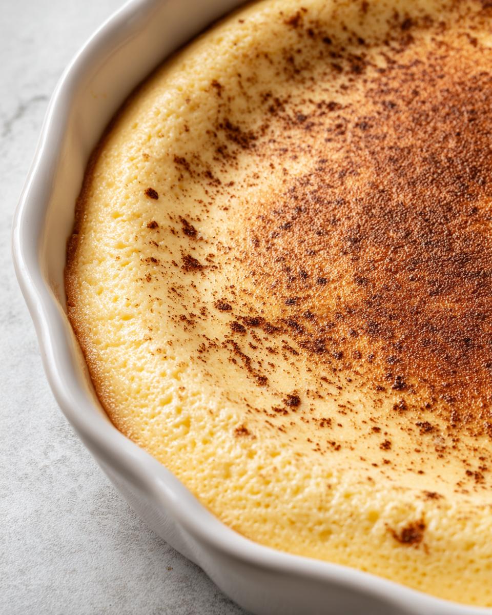 Baked custard - detail 1