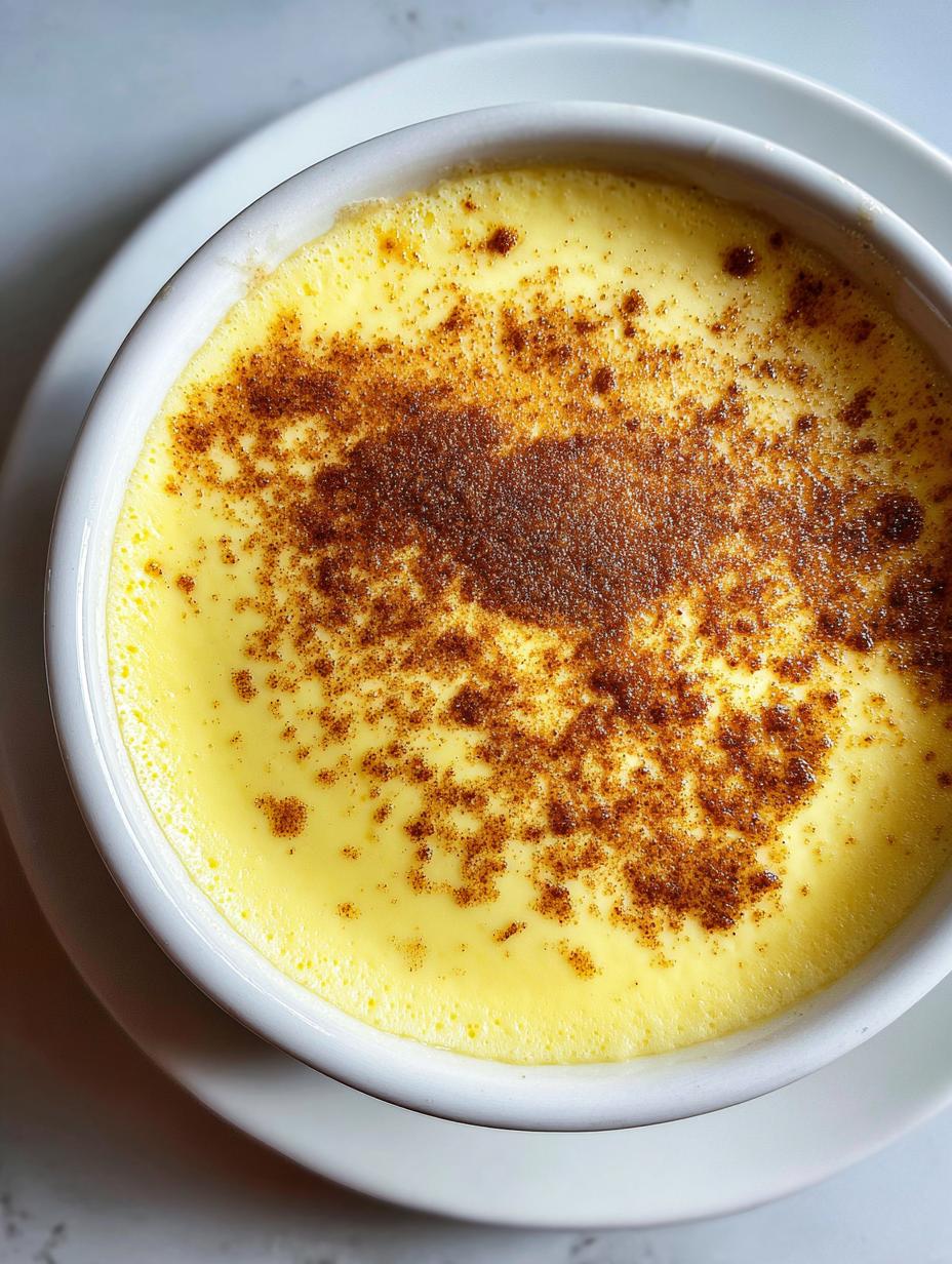 Baked custard - detail 2