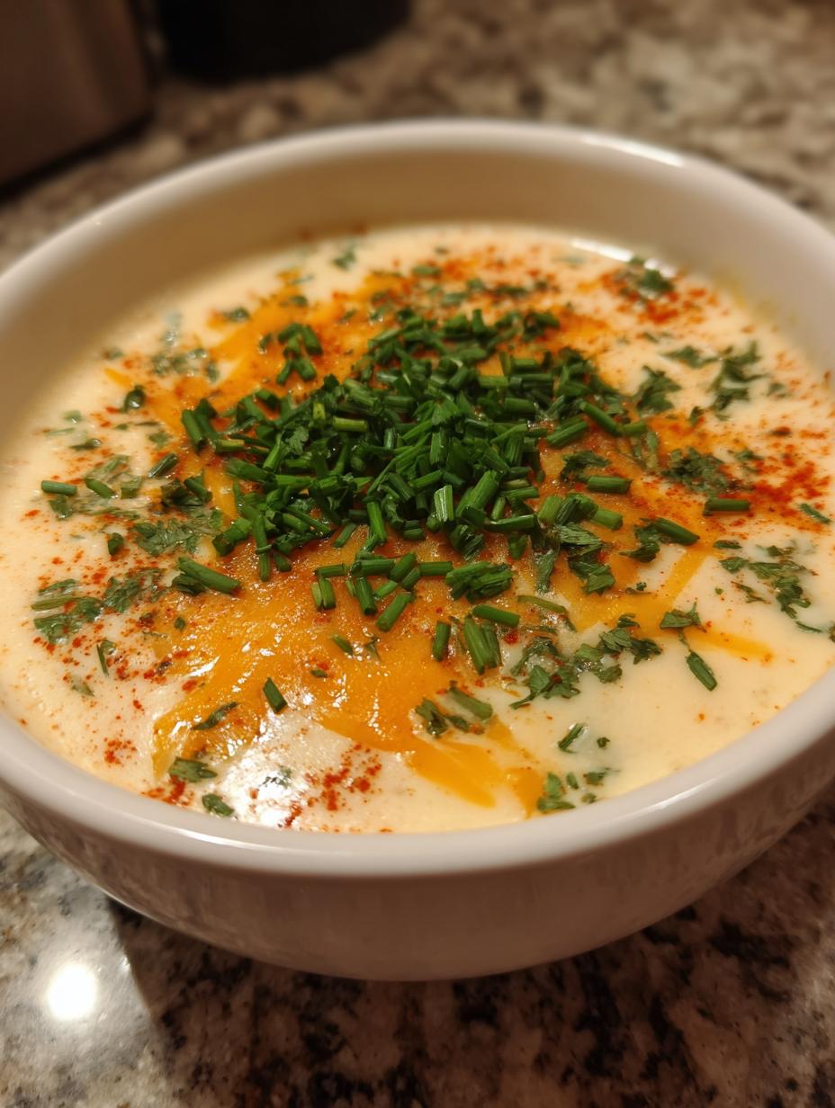 Baked potato soup: 1 secret for amazing richness 5 Baked potato soup - detail 2