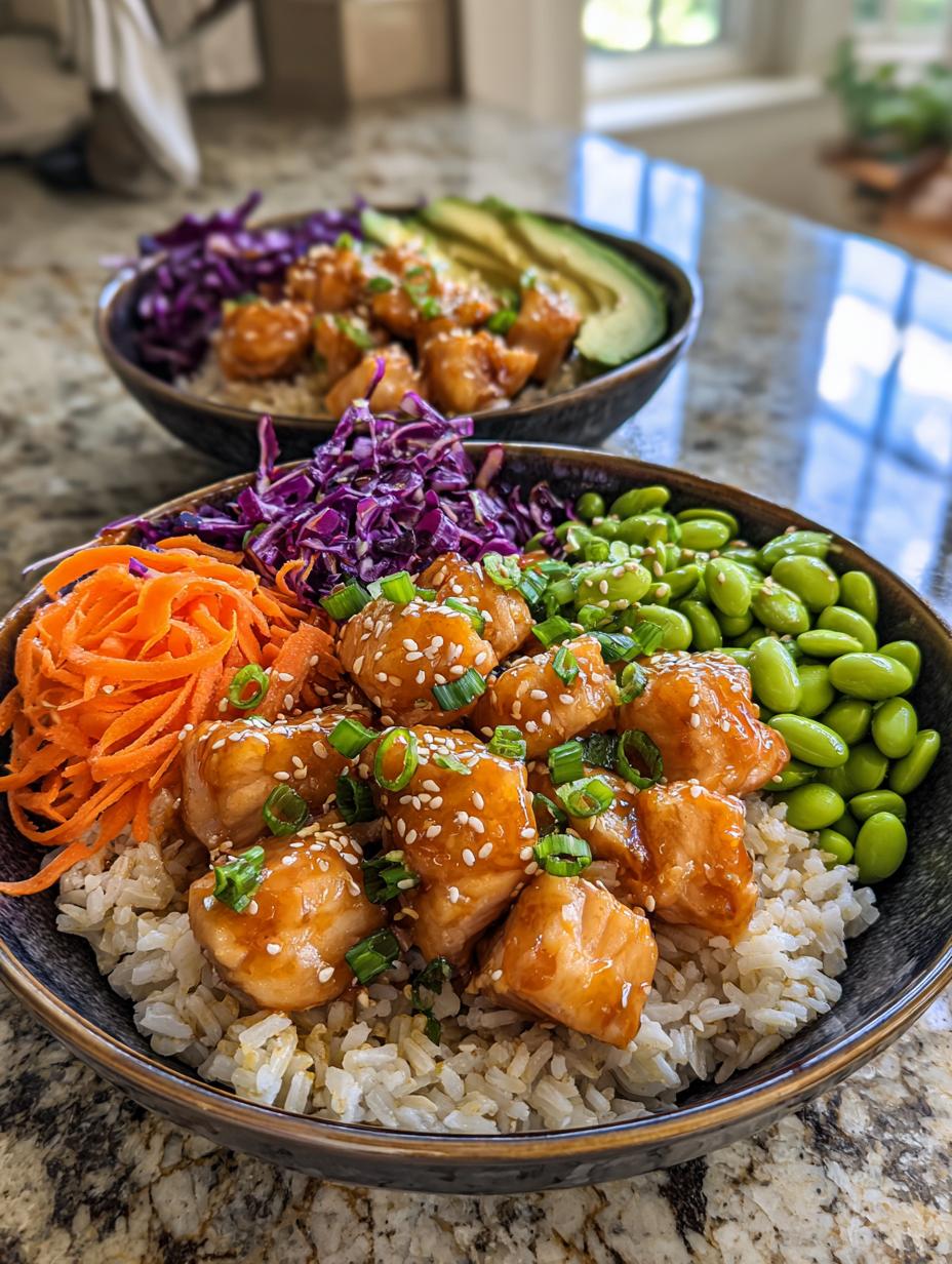 Bang Bang Salmon Rice Bowls with Chili Sauce - detail 2