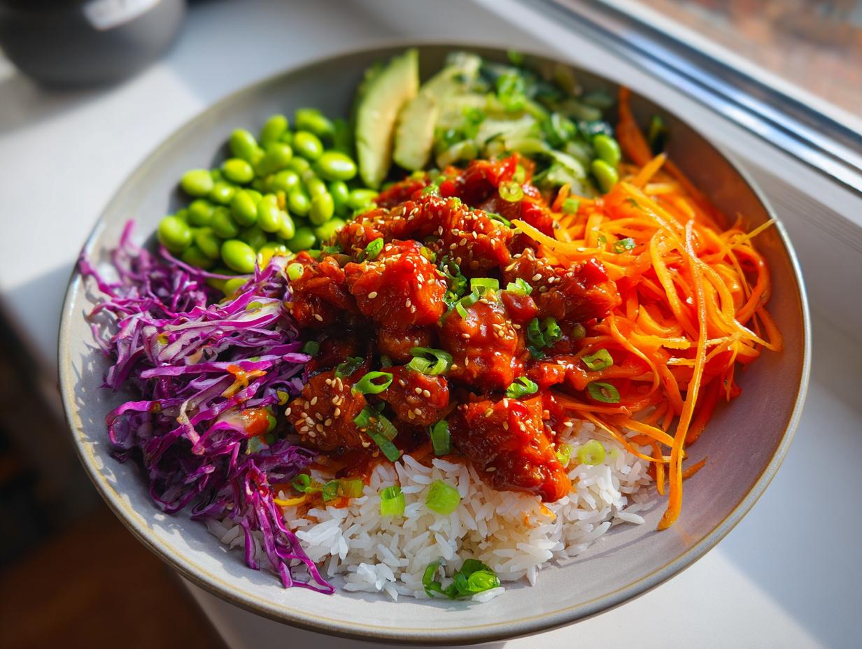Amazing 4-star Bang Bang Salmon Rice Bowls