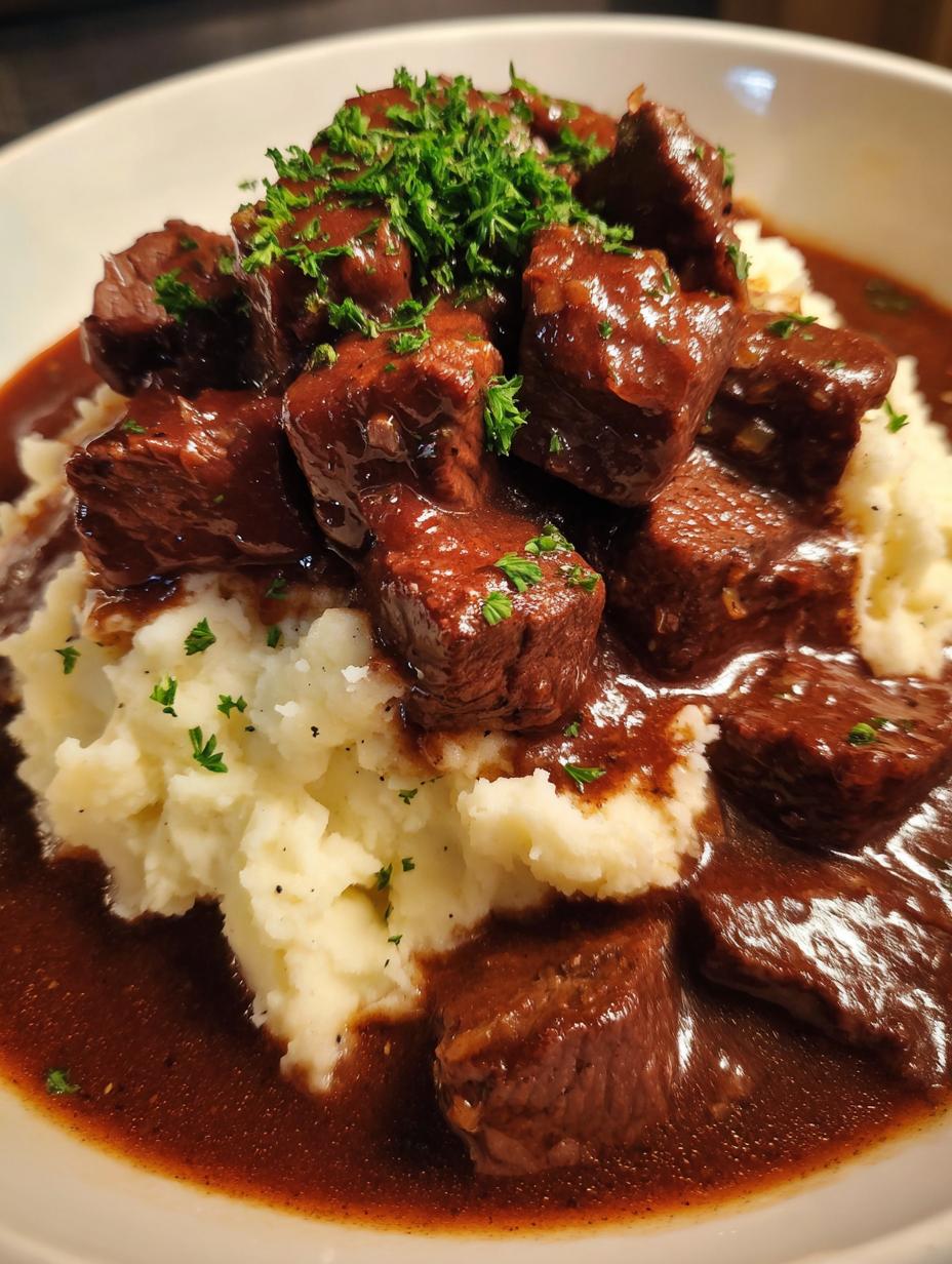 Stunning Beef Tips and Gravy: 1 Hour Magic 5 Beef tips and gravy - detail 2
