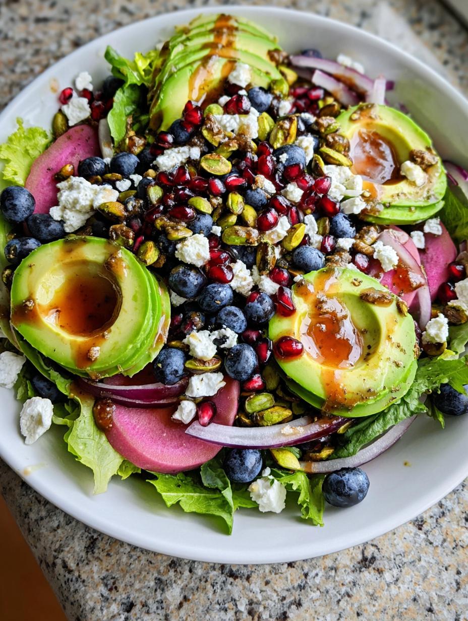Blueberry Pistachio Salad - detail 2