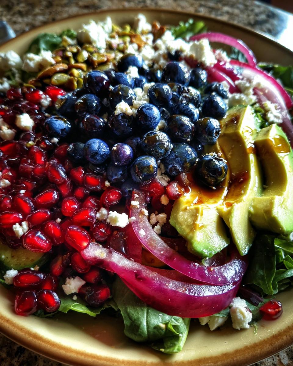 Blueberry Pistachio Spring Salad - detail 1