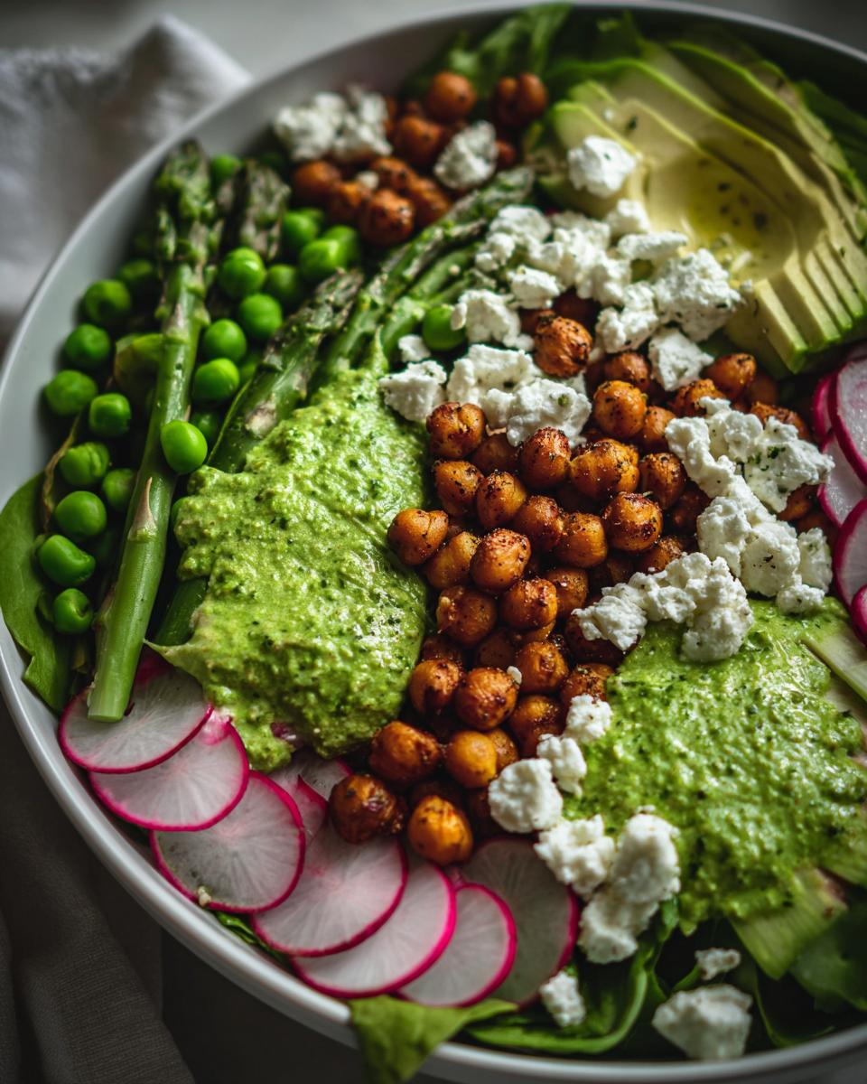 Bright Spring Salad with Basil Lemon Dressing - detail 1