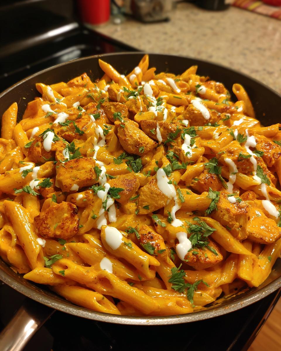 Amazing 30-Minute Buffalo chicken pasta 4 Buffalo chicken pasta - detail 1
