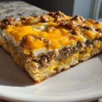 Butter Biscuit Breakfast Bake with Eggs and Cheese