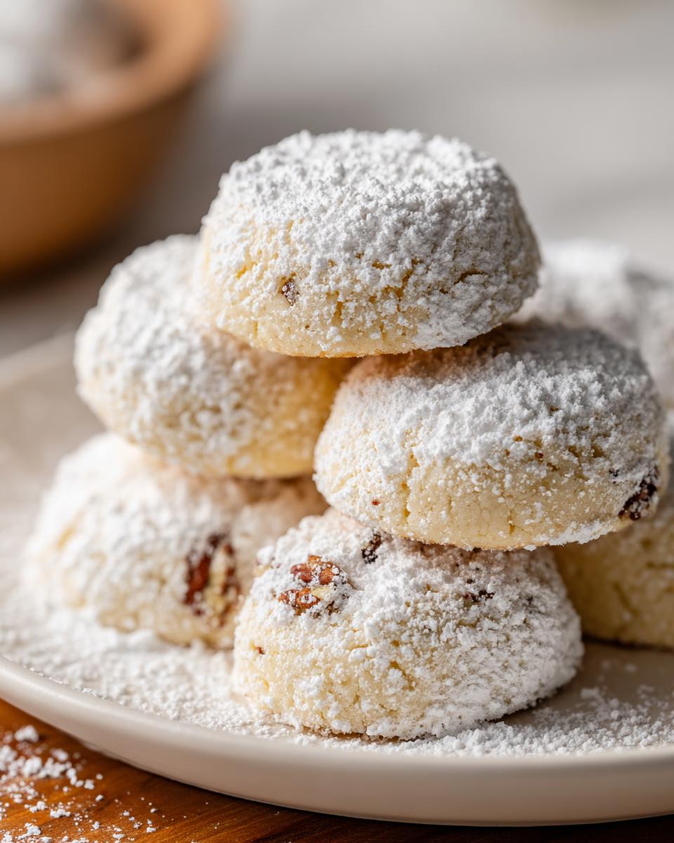 Amazing 3-Step Buttery Pecan Wedding Cookies Melt in Your Mouth 4 Buttery Pecan Wedding Cookies Melt in Your Mouth - detail 1