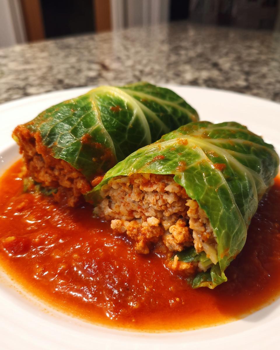 Cabbage Rolls With Savory Beef and Tomato Sauce - detail 1