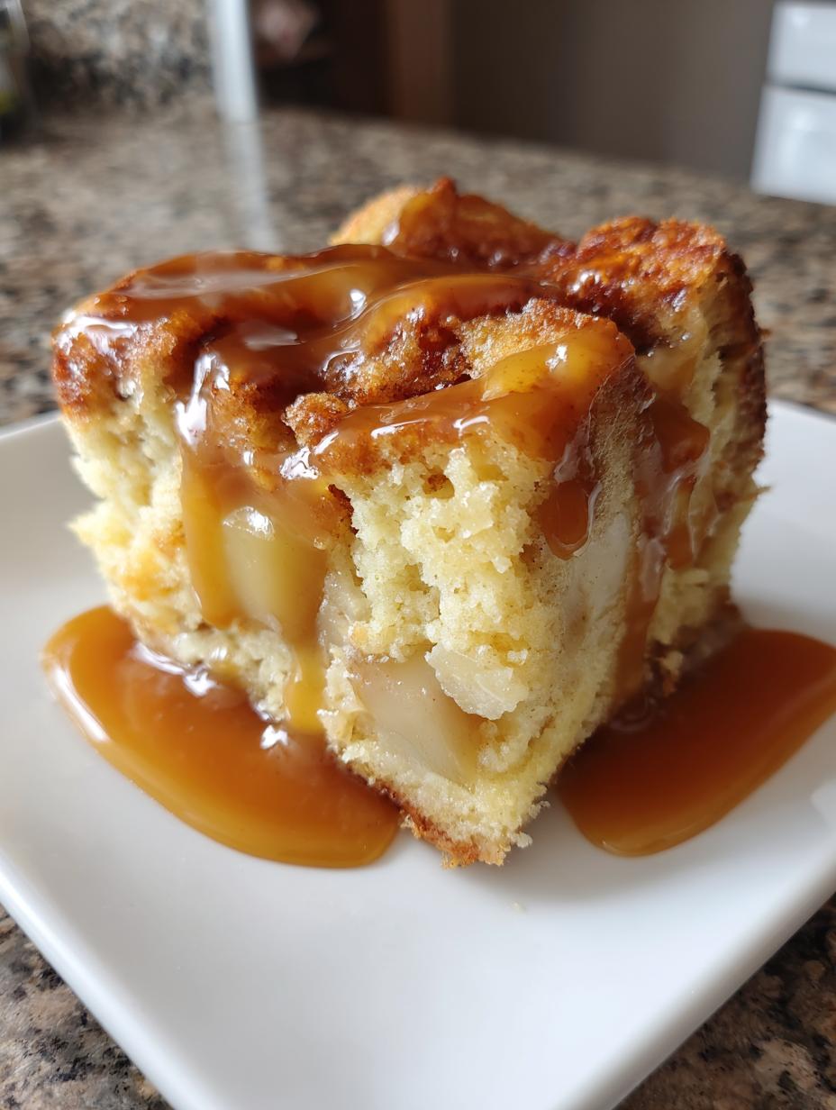 Caramel Apple Bread Pudding With Warm Caramel Sauce - detail 2