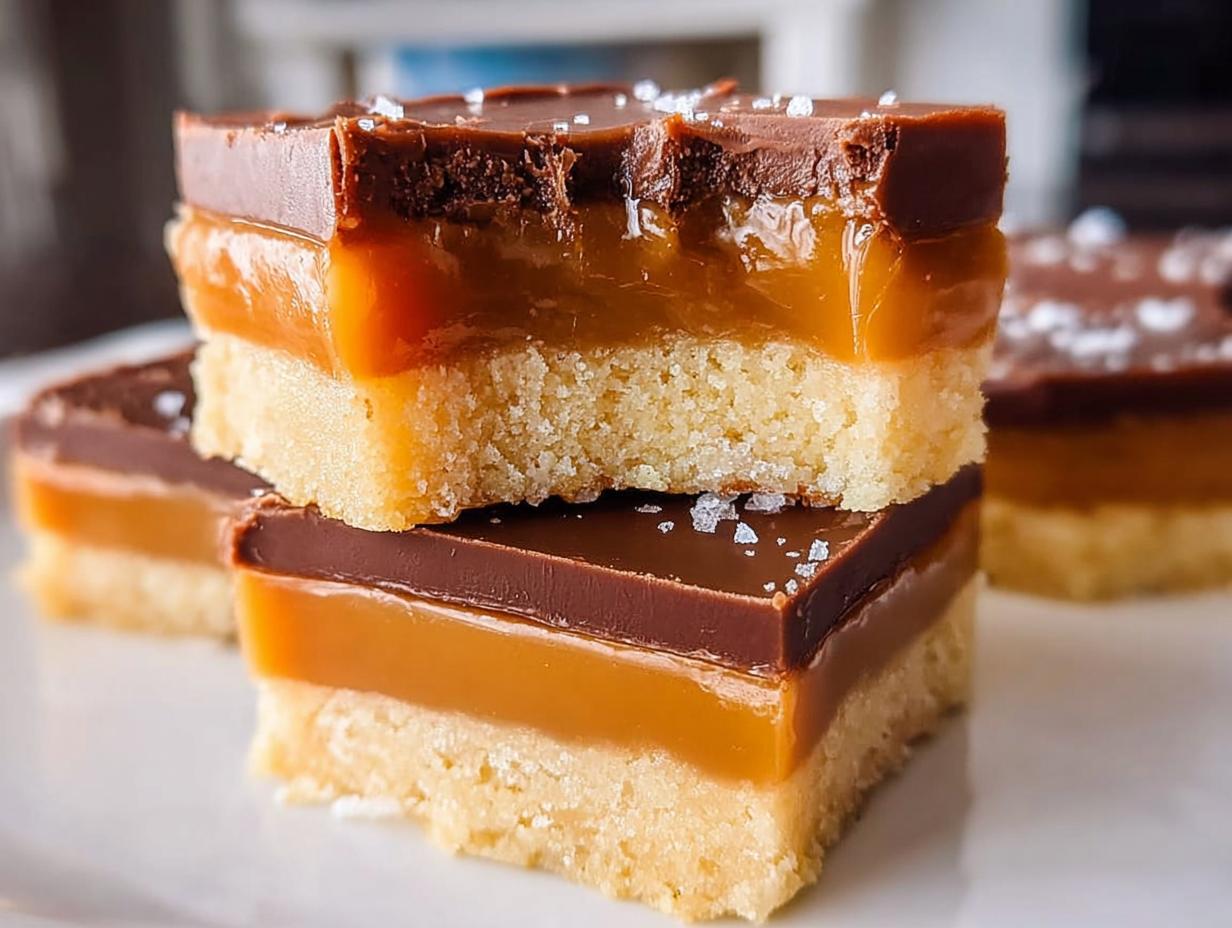 Easy 16 Caramel Millionaire Bars With Shortbread