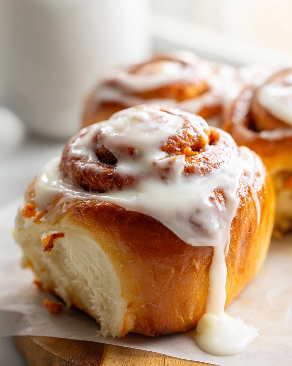 Carrot Cake Cinnamon Rolls With Cream Cheese Frosting - detail 1