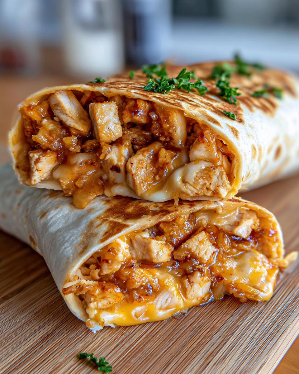 Cheesy Garlic Chicken Wraps Ready in 30 Minutes - detail 1