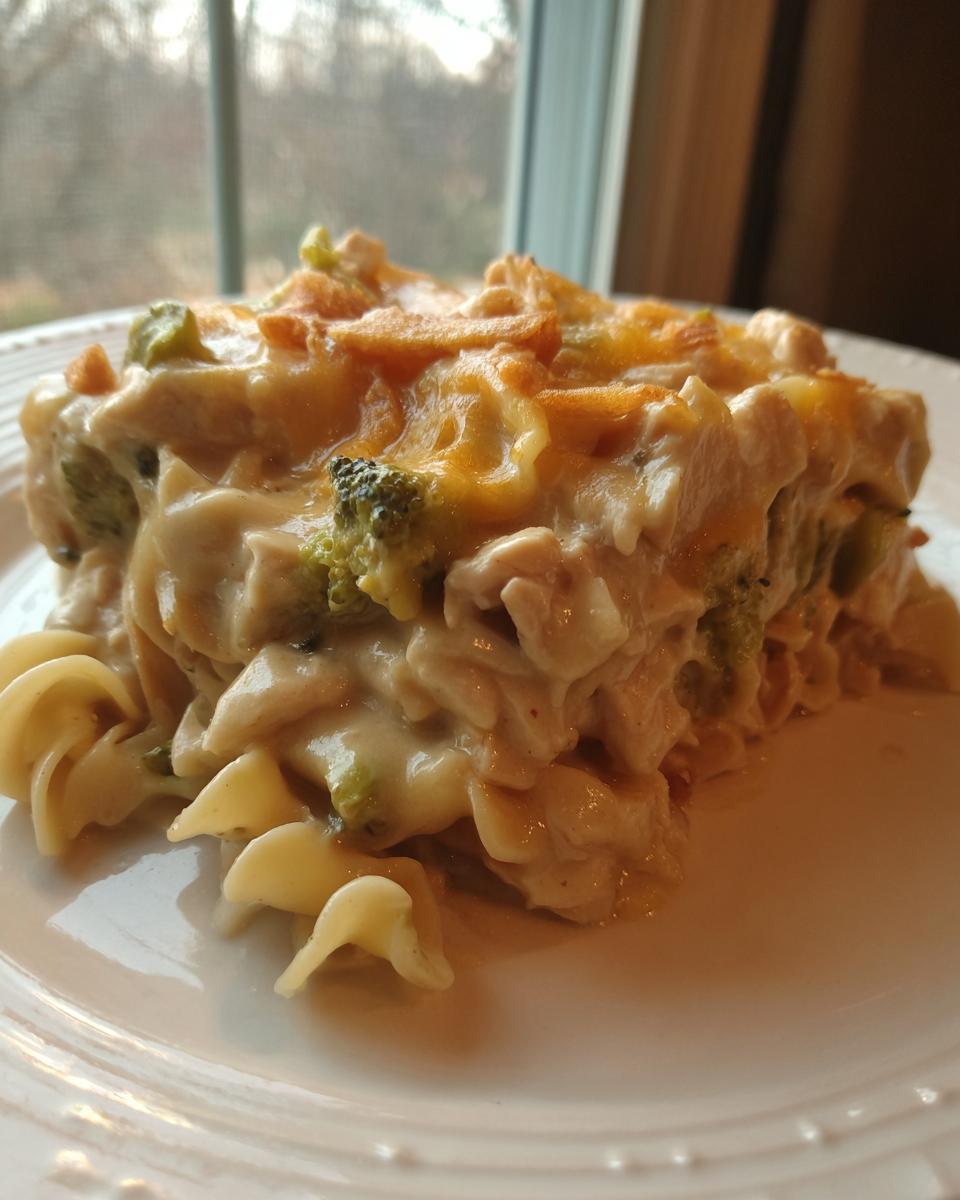 Cheesy chicken noodle casserole - detail 1