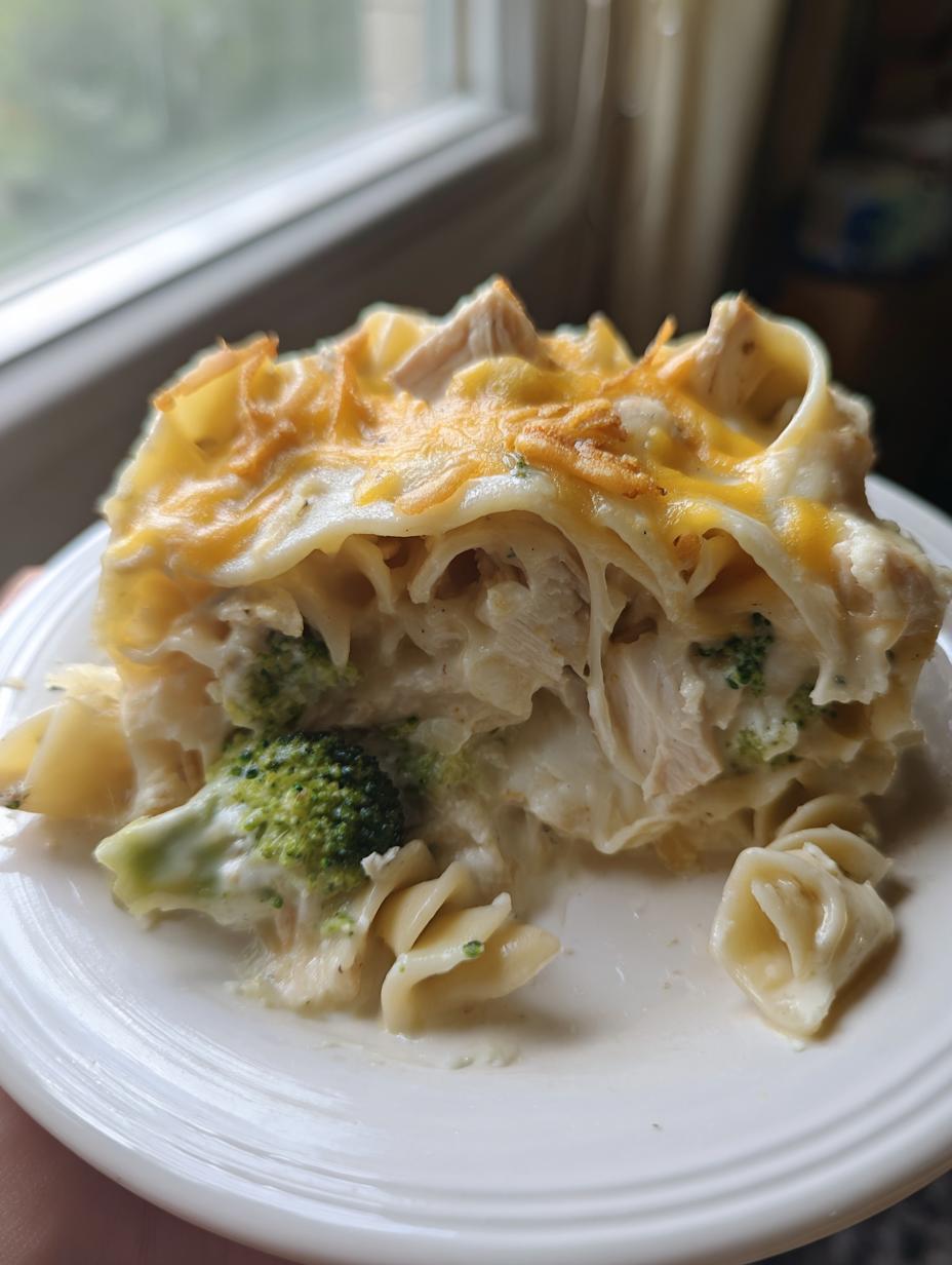 Cheesy chicken noodle casserole - detail 2