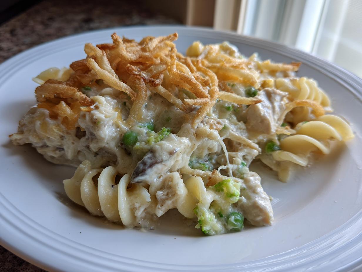 5-Star Cheesy chicken noodle casserole Secret