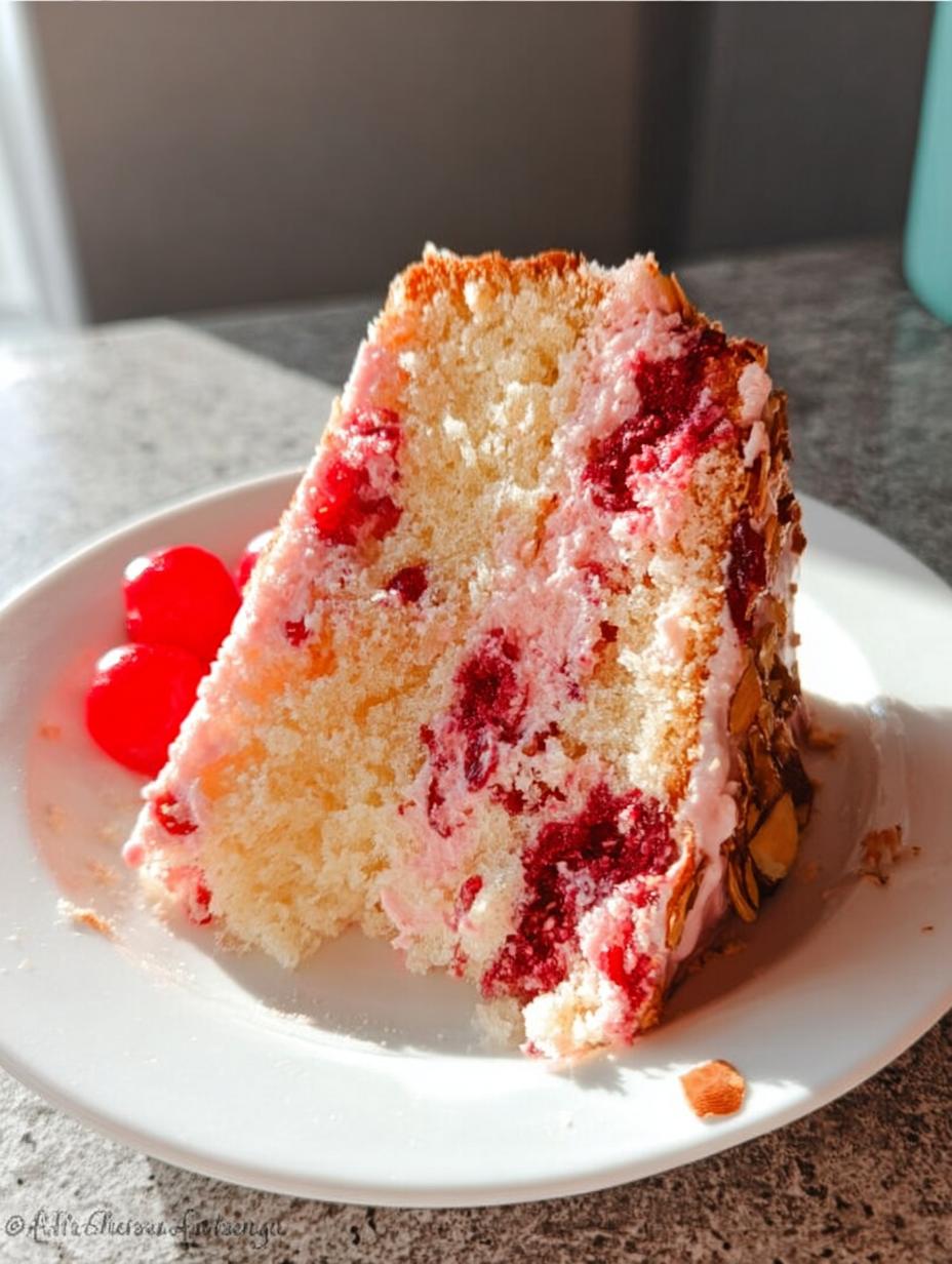 Cherry Almond Cake With Tender Crumb - detail 1
